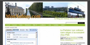 Capture MonAulnay.com sur IE 7.0 Capture de MonAulnay.com sur IE 7.0 montrant des problèmes d'affichage